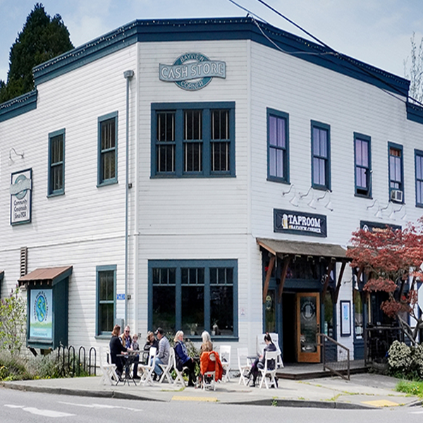 Modern photo of the historic Bayview Cash store.